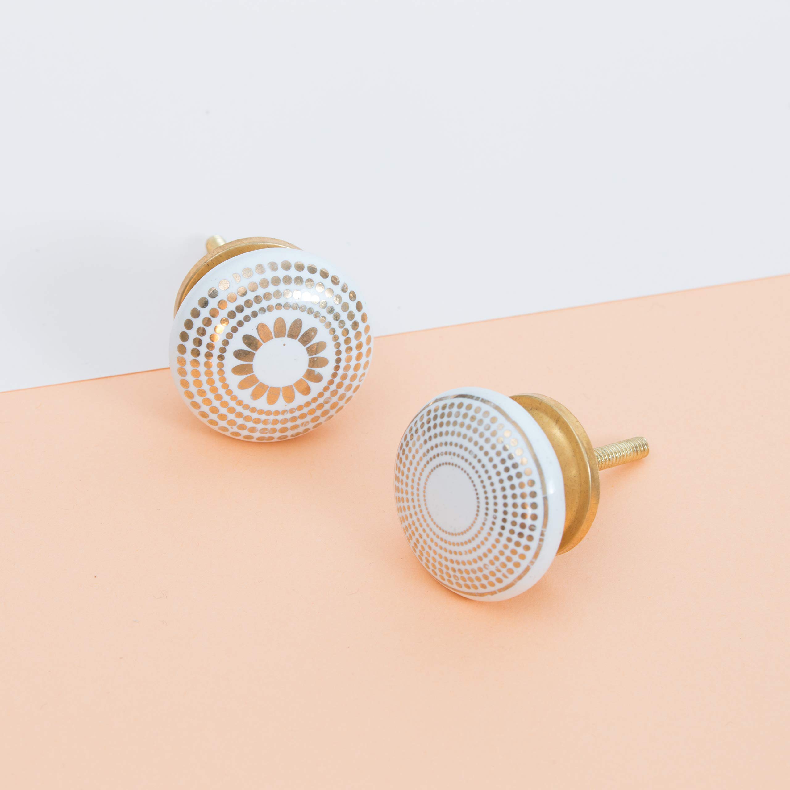 20 X pomelli per mobili in ceramica decorati per armadi e cassetti