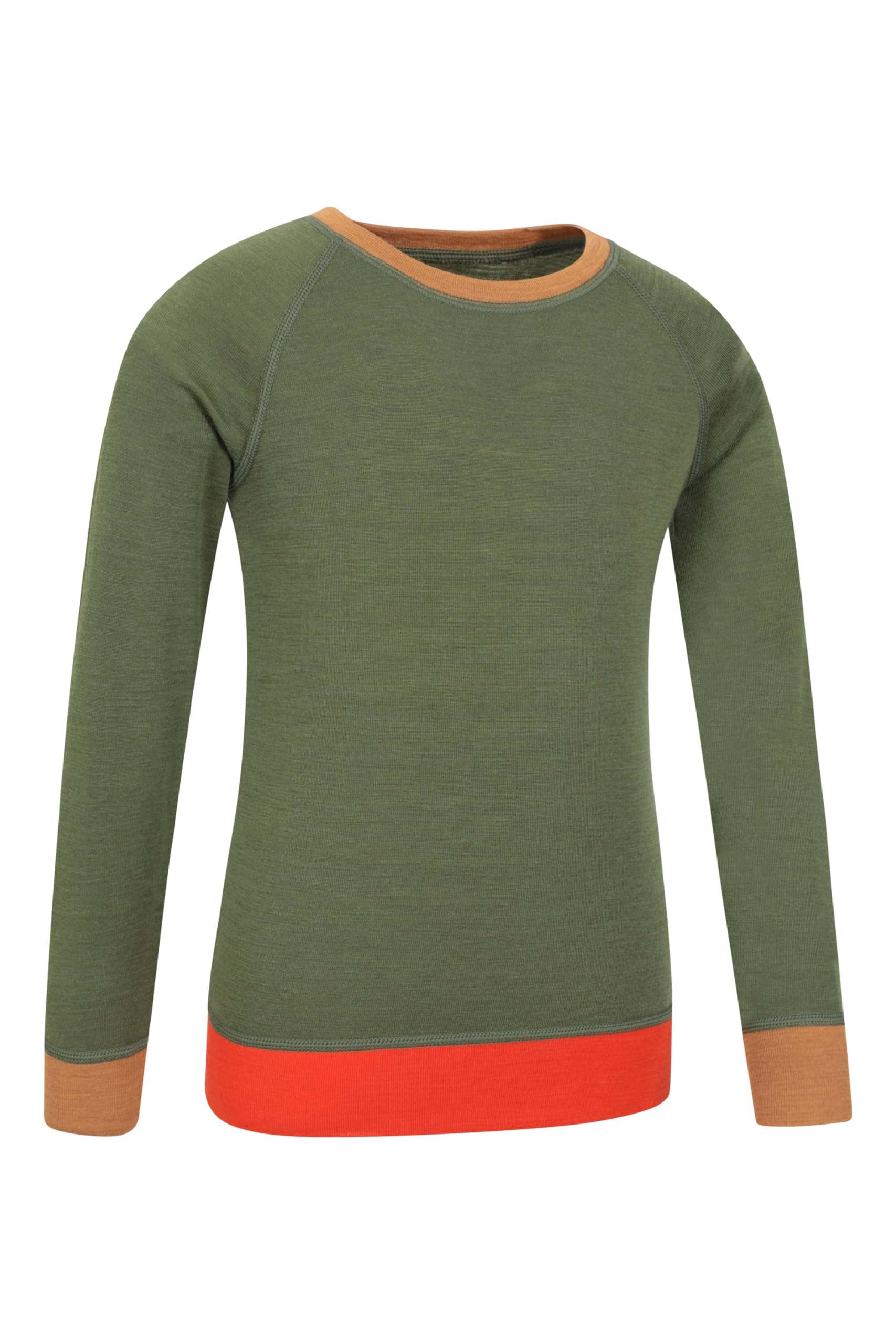 Mountain Warehouse Kinder Merino Colour Block Set - leicht, atmungsaktiv und feuchtigkeitsableitend für Jungen und Mädchen - ideal für Frühling, Sommer, Reisen, Camping