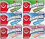 SECRET CANDY SHOP Airheads Candy Gum Sugar-Free Variety Pack (Raspberry Lemonade, Watermelon, Blue Raspberry) (2 of each, total of 6)