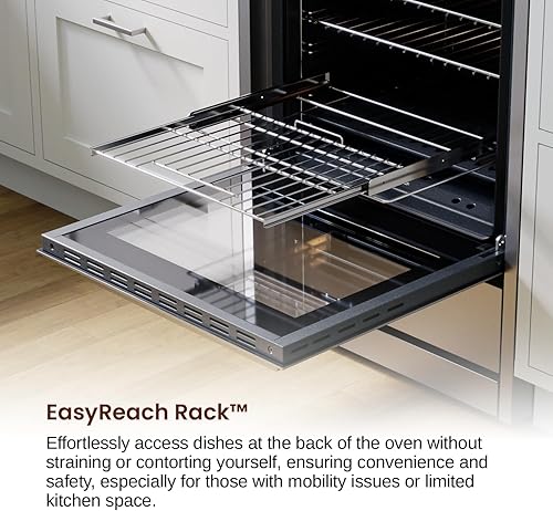 Miniatura 9 de Rangaire RRG241TS Cocina de Gas de 24" con Temporizador - Acero Inoxidable, Quemadores Sellados, Ventilador de Convección, Estantes de Fácil Alcance