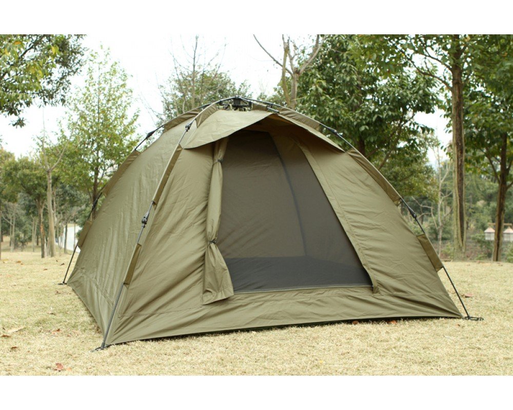Ruck Zuck Bivvy, 2 Mann Angelzelt, Karpfenzelt, DAS ORIGINAL 250 x 250 cm