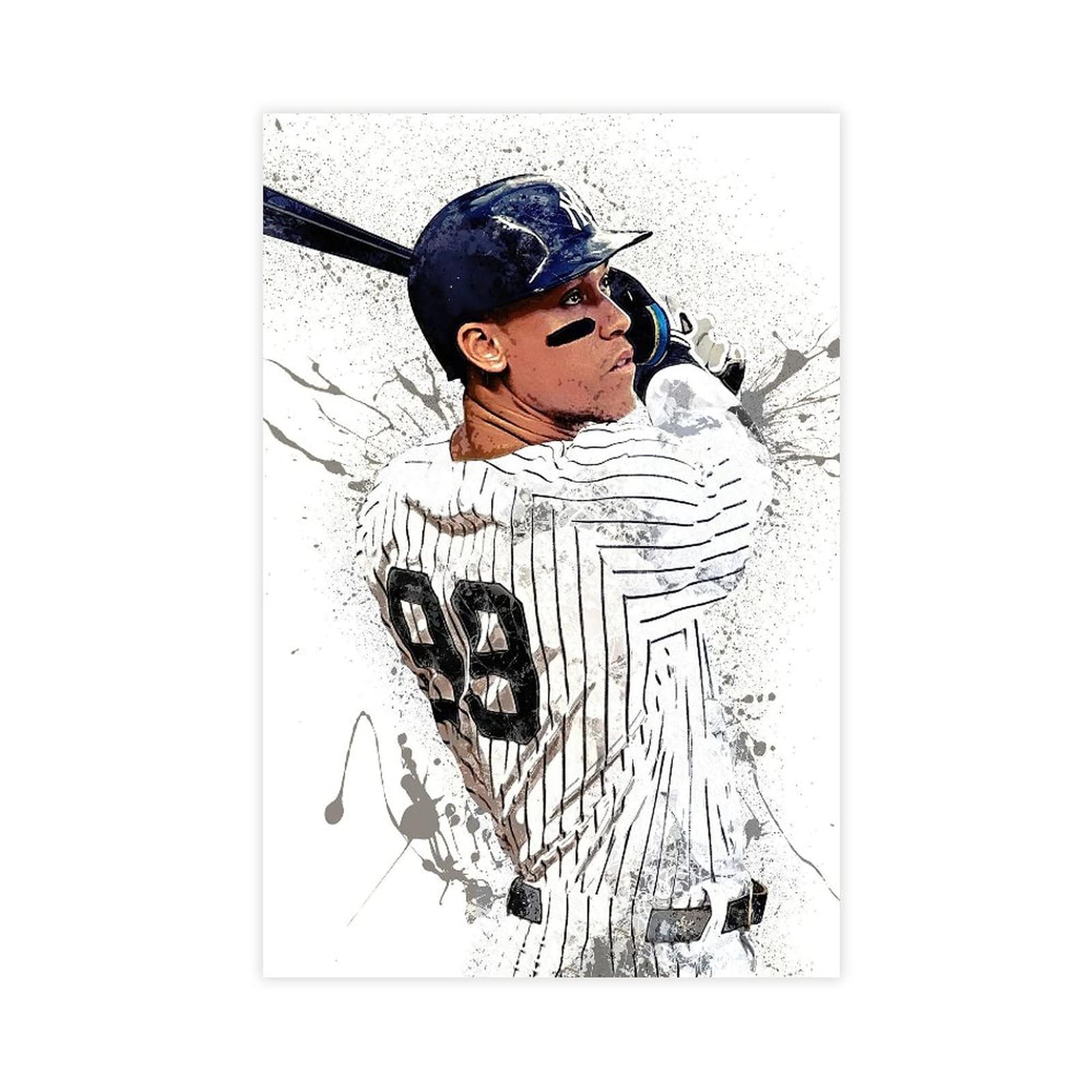 TUBALU Aaron Judge Baseball Poster 1 Canvas Wall Art Decor Print Picture Paintings for Living Room Bedroom Decoration Unframe:12x18inch(30x45cm)