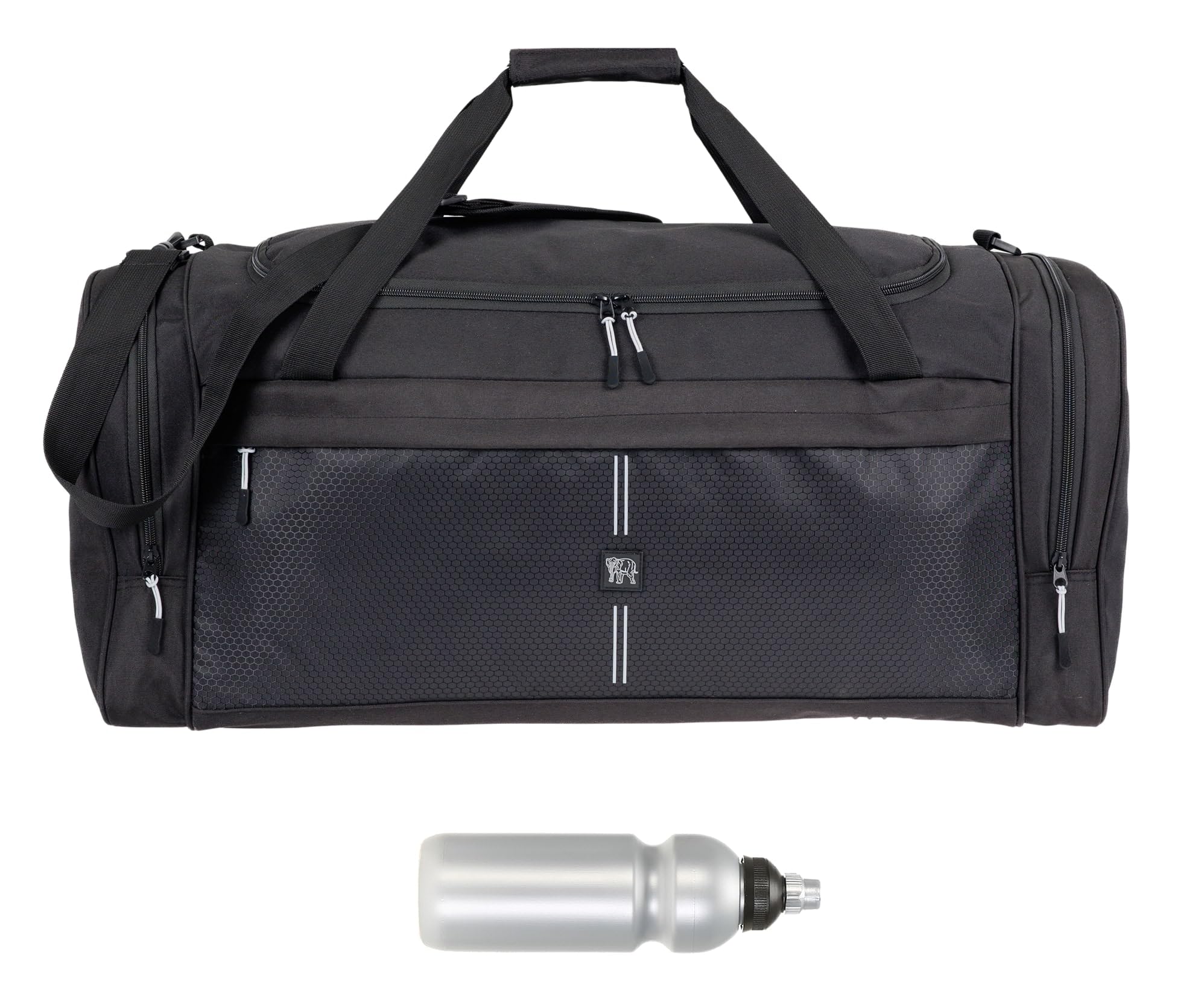 Sporttasche Saunatasche Maxi XL 70 cm 65 L Nassfach 1036 Schwarz + F