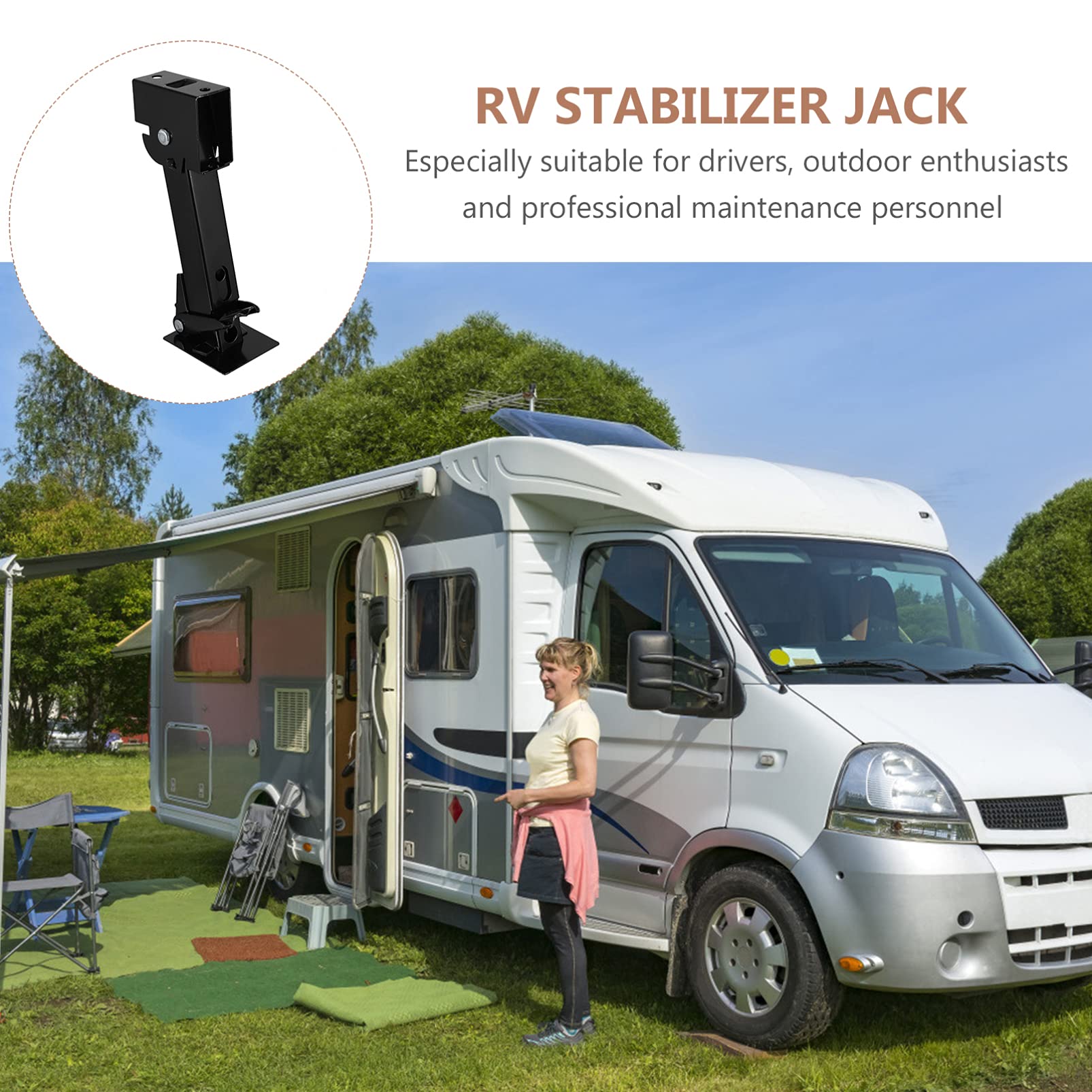 Ipetboom 2piezas Estabilizadores para Autocaravanas y Remolques Accesorios De Reparación Duraderos