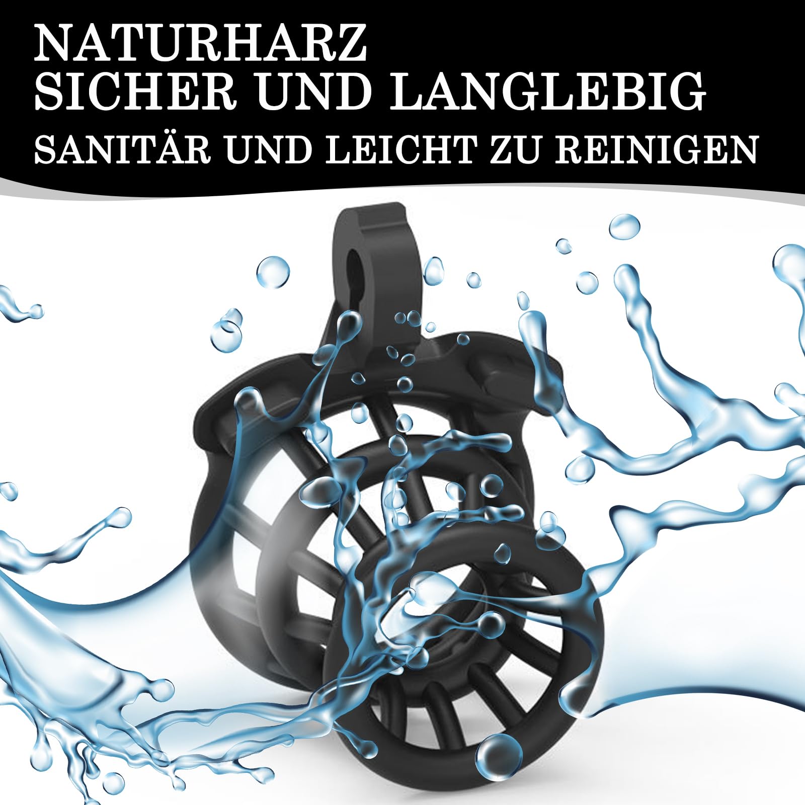 BDSMYEE Chastity cage per sissy, Piccola gabbia di castità traspirante, Gabbie per Pene SM bondage slave sex toys, male chastity gabbietta di castità per uomo (B)