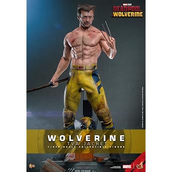 Hot Toys Marvel Comics Deadpool &amp; Wolverine Wolverine (Version with TVA Jacket) Collectible Figure 1/6 Scale 30 cm