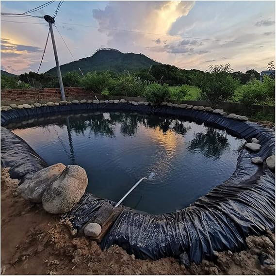 Image AMZPG Pond Liner for Artificial Ponds Water Proof HDPE Pond Skin Liner Small Ponds, Carp Ponds, Stream Fountains and Water Gardens (Color : Black, Size : 9x12m/29.52x39.36ft) Image AMZPG Pond Liner for Artificial Ponds Water Proof HDPE Pond Skin Liner Small Ponds, Carp Ponds, Stream Fountains and Water Gardens (Color : Black, Size : 9x12m/29.52x39.36ft)