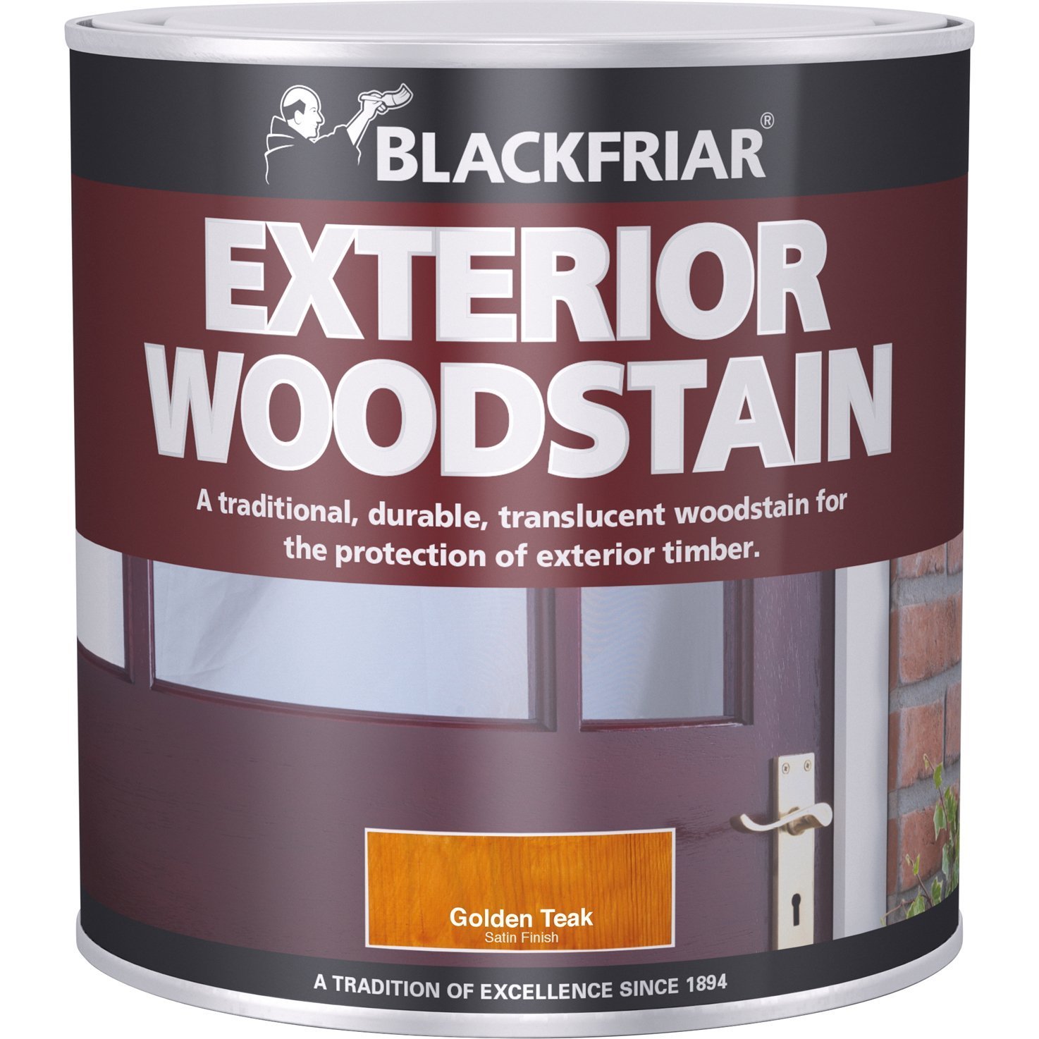 Blackfriar BKFTEWSNB1L Traditional Exterior Woodstain, 1 Litre, Nut Brown