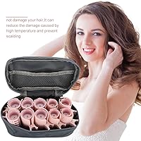 Vista 4 de Rodillos calientes para rizadores de cabello largos, medianos y todos los rodillos de pelo, 10 unidades de rodillo eléctrico profesional calentado