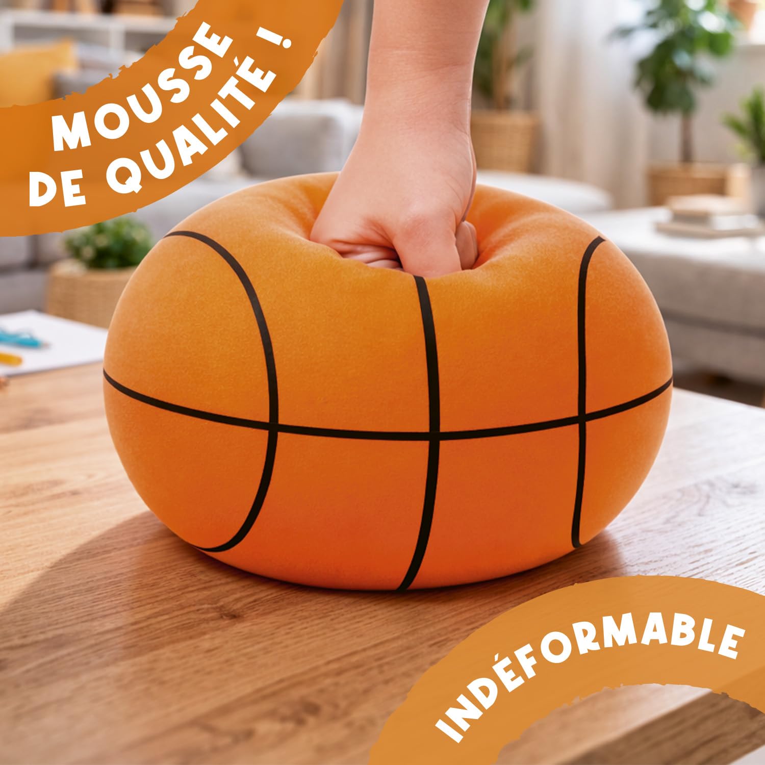 AirSlam® Ballon de Basketball Silencieux en Mousse 24 cm - Original Corner | Jeu Basketball intérieur pour enfants, ne fait pas de bruit. Jouet lavable, durable et résistant pour un usage quotidien.