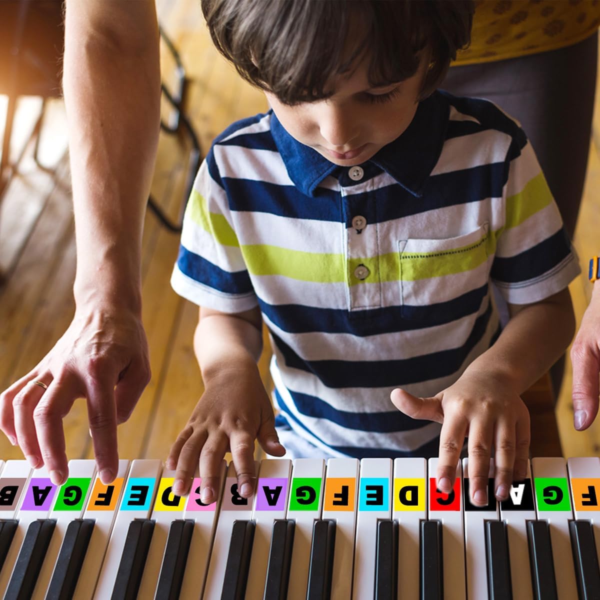 The Happy Piano Book 2 Toddler Piano Book for Kids Ages 3-5, Beginner Piano Lesson Book for Kids with Color Coded Piano Keyboard Stickers, QR Codes,13 Easy Songs, 3 Months of Lessons image 3