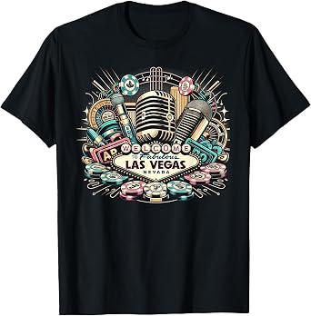Graphic Tee for Men Las Vegas Mens Shirt T-Shirt