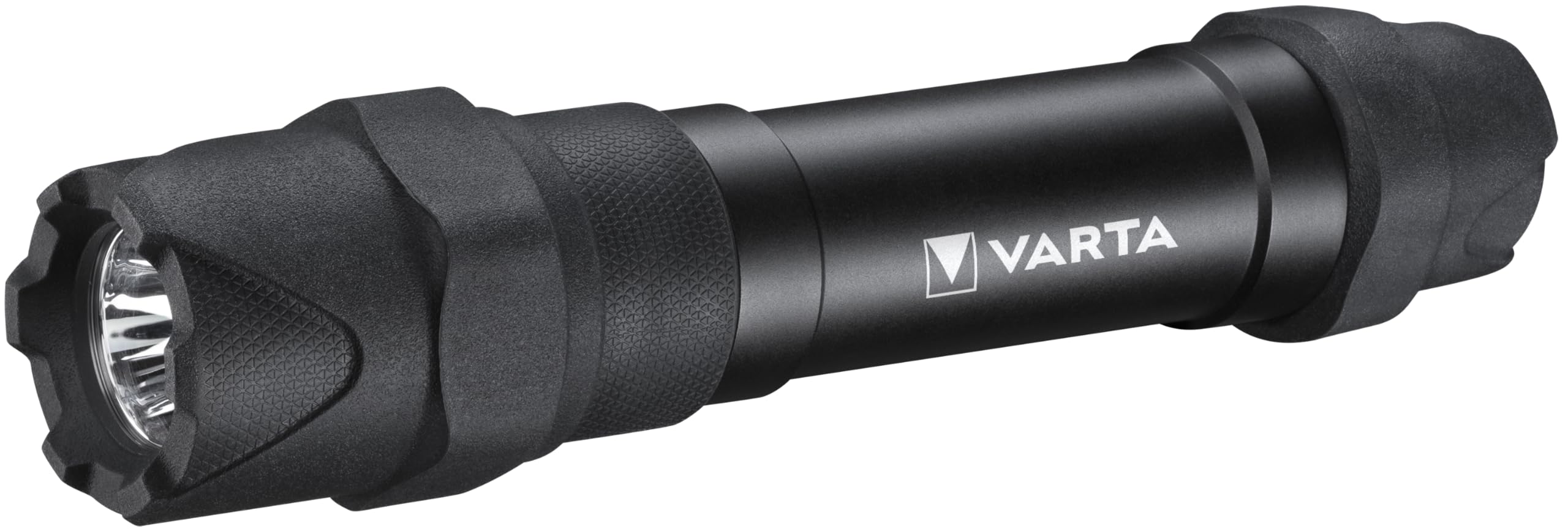 VARTA Lampe Torche LED incl. 6x piles AA, Indestructible F30 Pro, lumière de travail avec deux modes d'éclairage, lampe de poche extrêmement robuste, protégée de l'eau et de la poussière
