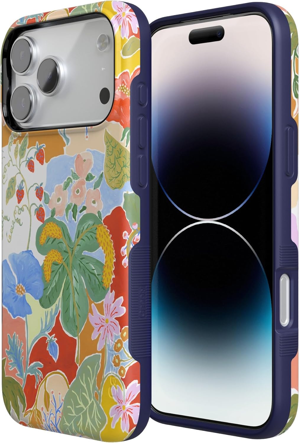 Casely iPhone 17 Pro Max Case | Botanical Blooms | Floral Patchwork | Bold Protective Design | Compatible with MagSafe