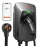 WOLFBOX Level 2 EV Charger 40 Amp J1772,EV Charger Level 2 with NEMA 14-50 Plug 25ft Cable,Smart APP&RFID Card Control,240V Electric Vehicle Charging Station for Electric Automobile(WE40)
