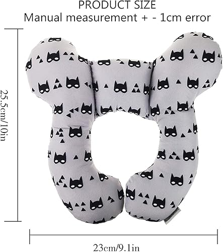 Miniatura 2 de kekafu Almohada de viaje para bebé, almohada de apoyo para la cabeza y el cuello para asiento de coche, cochecito, para bebés de 0 a 1 años