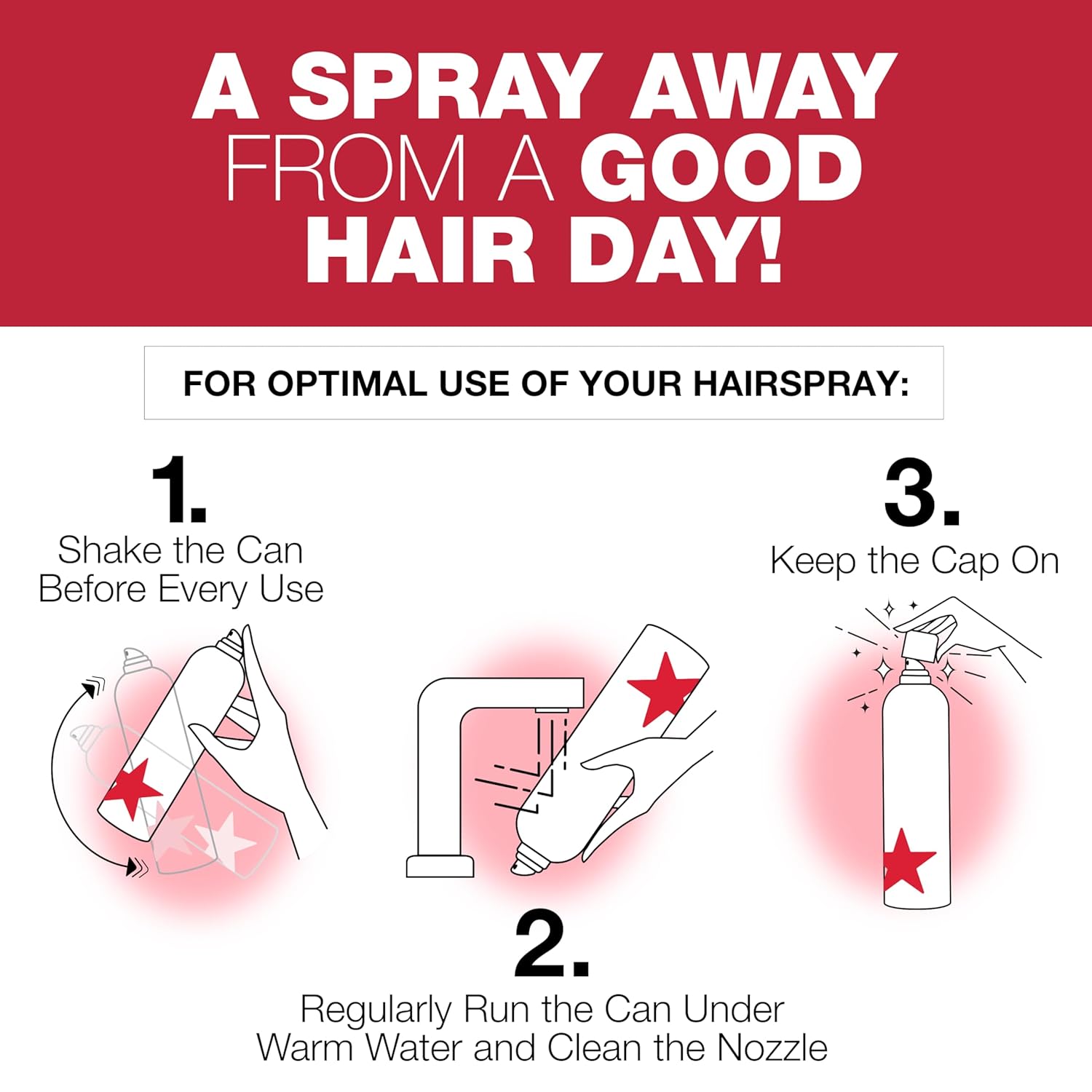 SexyHair Big Spray & Play Harder Firm Volumizing Hairspray | All Day Hold and Shine | Up to 72 Hour Humidity Resistance
