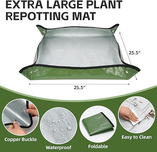 Miniatura 5 de Kit de herramientas para suculentas con bolsa organizadora, 13 piezas de herramientas de jardinería para interiores, mini herramientas de mano para