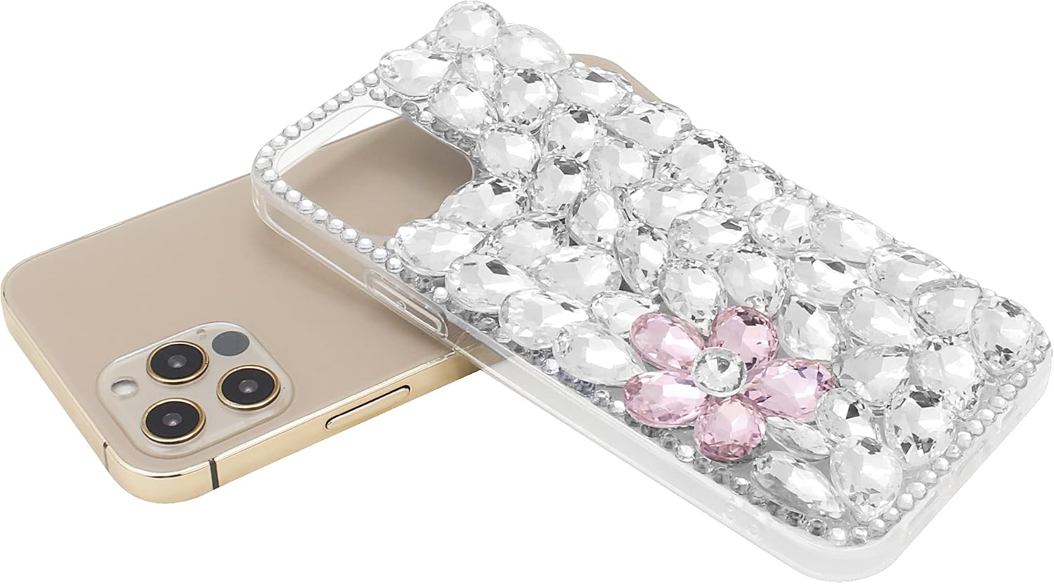 Semlos Bling Case for iPhone 12/12 Pro Glitter Case for iPhone 12/12 Pro Max 6.1 inch(Love)