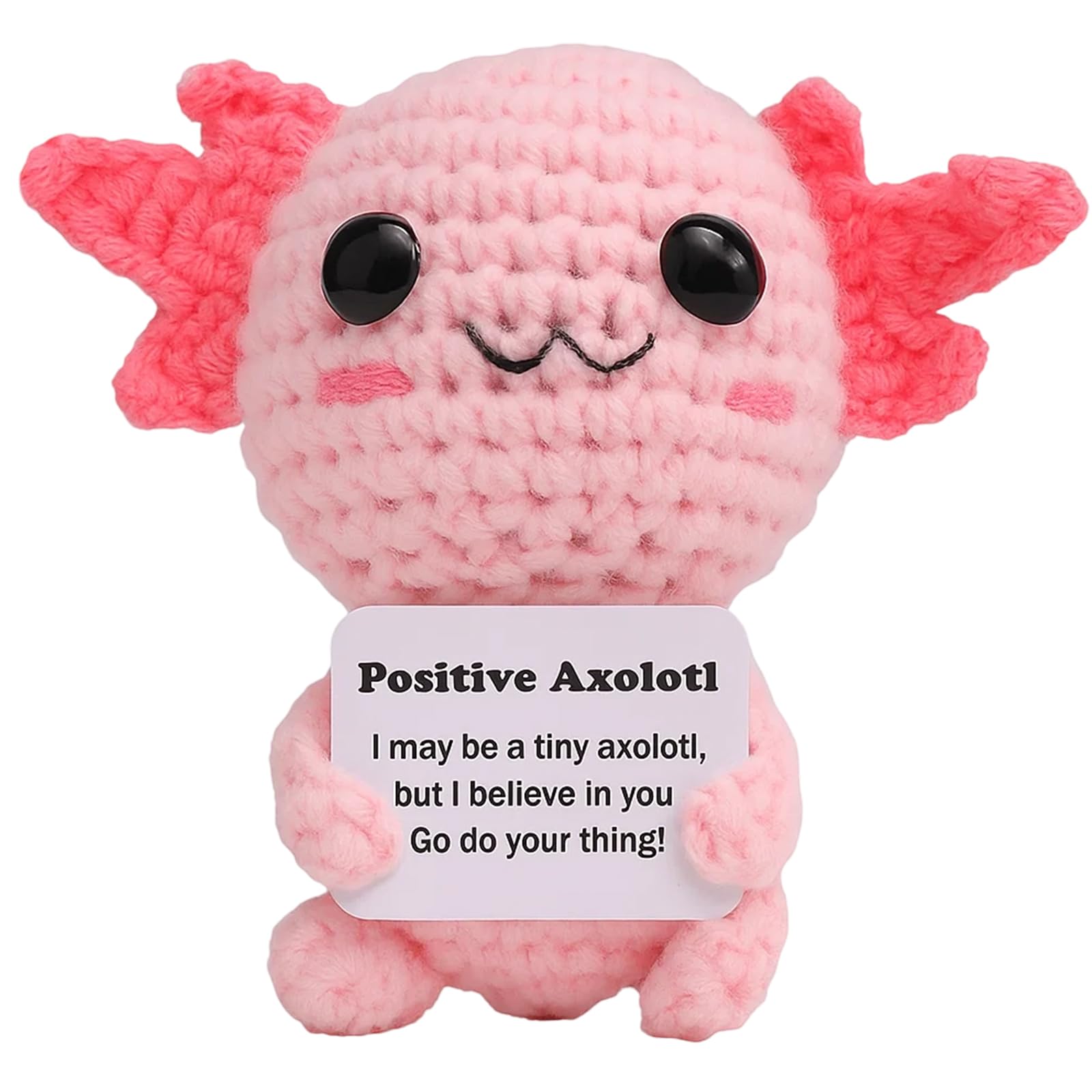 WaaRiuQ 1PCS Emotional Support Gift, Positive Crochet Animals