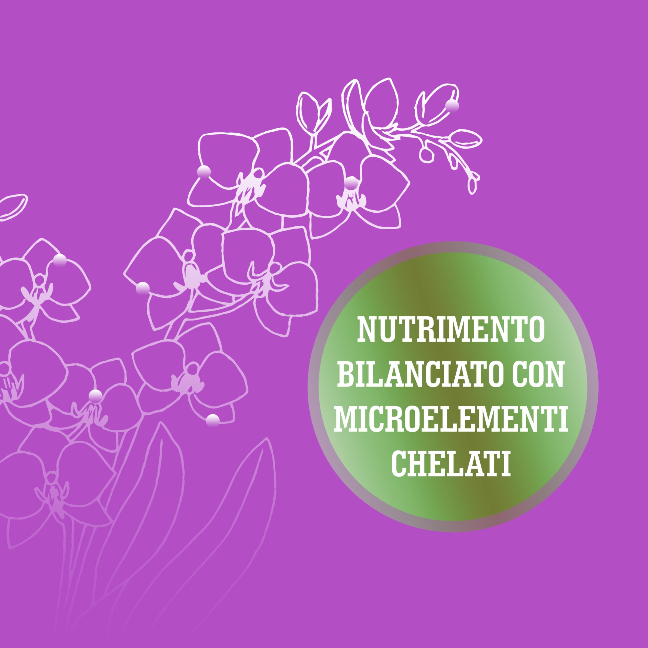 LERAVA concime orchidee liquido – 330ml con tapo dosatore - concime per orchidee per una fioritura ricca - nutrimento bilanciata con microelementi chelati – fertillizzante orchidee “Made in Italy”