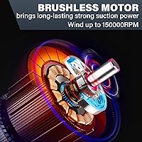 Vista 6 de Computer Vacuum Cleaner - Powerful Motor - Electric Air Duster - Compressed Air for Keyboard & Car