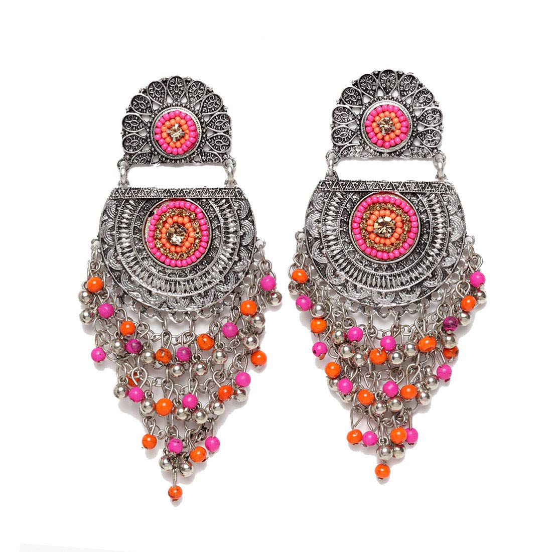See full amazon price history chart for Yellow Chimes Oxidised Earrings for Women Afghani Tribal Pink Beads Oxidized Silver Traditional Chandbali Dangler Earrings for Women and Girls Yellow Chimes Oxidised Earrings for Women Afghani Tribal Pink Beads Oxidized Silver Traditional Chandbali Dangler Earrings for Women and Girls (B07WRZWB59) Amazon Price History, Amazon Price Tracker