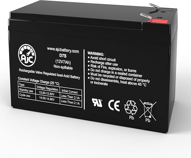 Amazon.com: 6fm7 12v7ah 20hr battery