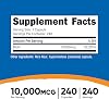 Nutricost Biotina (Vitamina B7) 10,000 mcg (10 mg), 240 Cápsulas, Liberación Rápida | Vegetariano, Sin Gluten, Sin Transgénicos, Cápsula 3