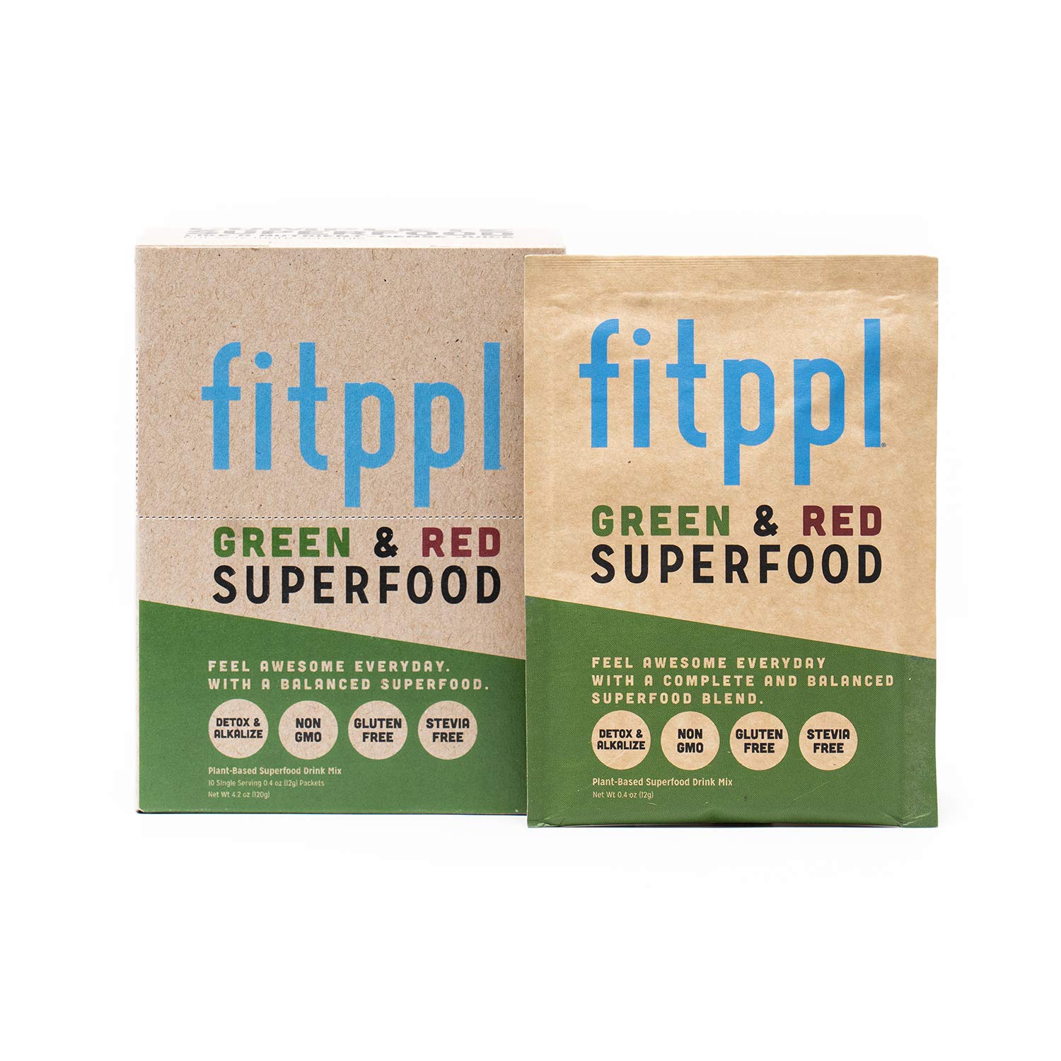 fitppl Suplemento em Pó de Camu-Camu, Chlorella, Spirullina e Moringa 10 unidades