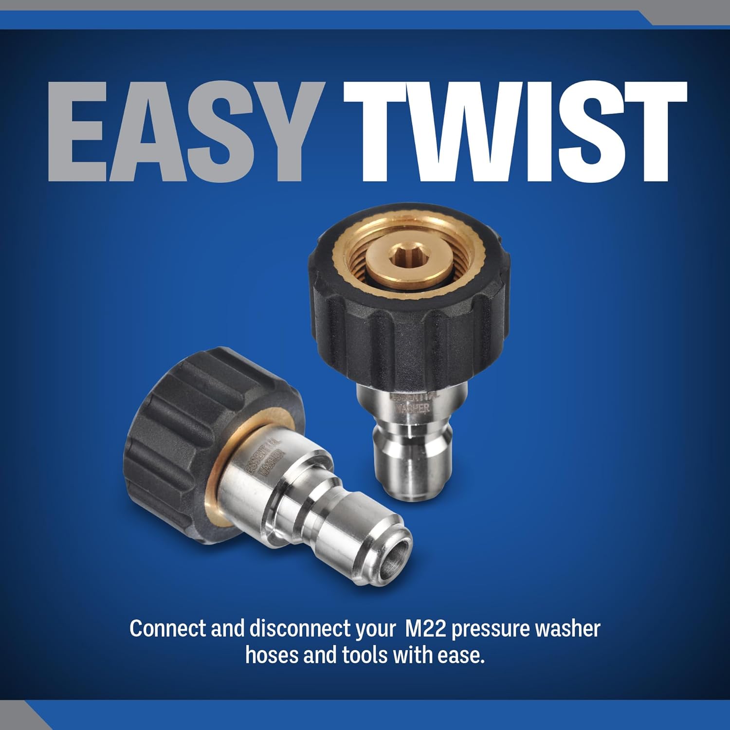 M22 15mm Quick Connect Adapter Set Variations (M22 To 3/8" Quick Connect Plug Set)