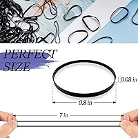 Vista 2 de 1000 bandas de goma para el cabello (negro)