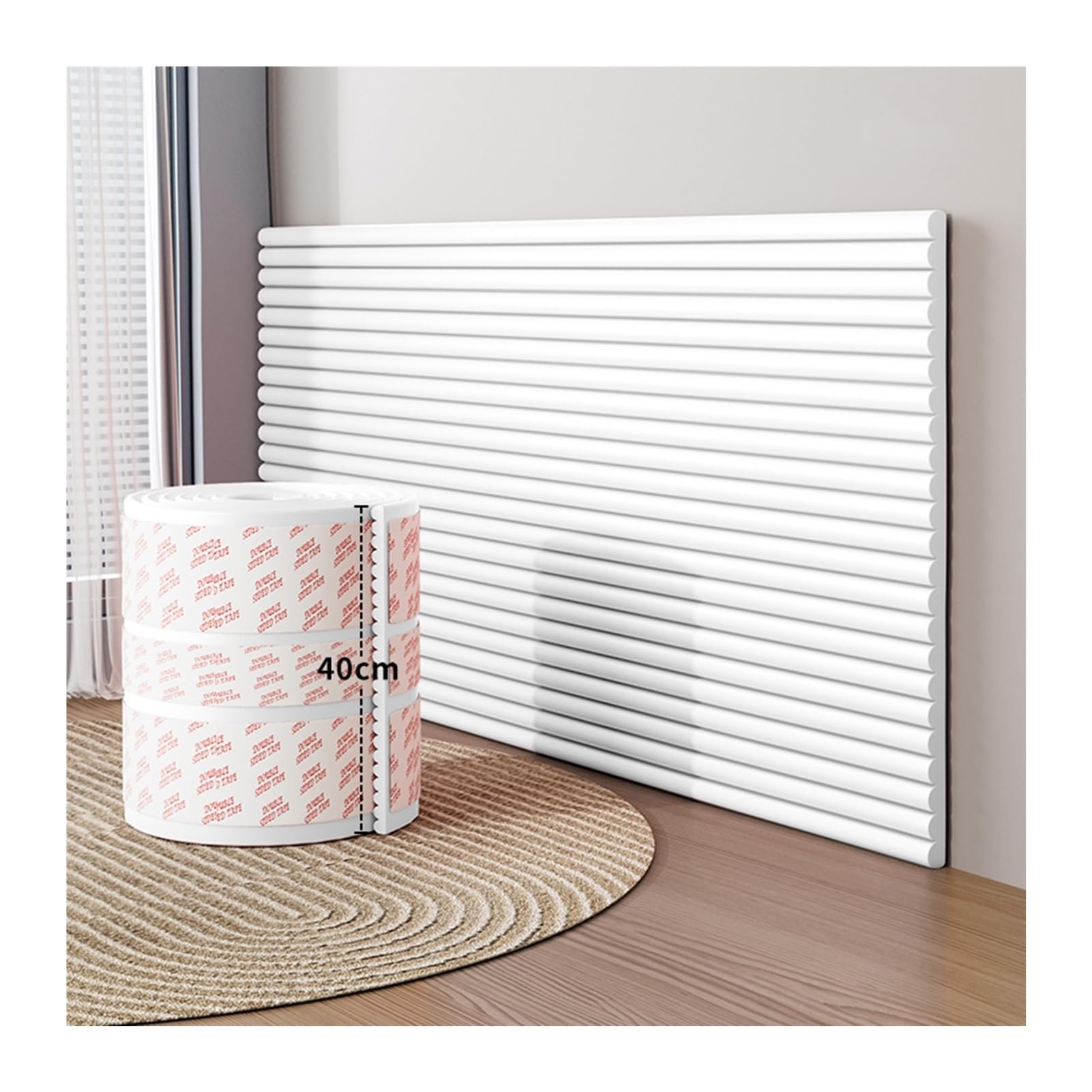 Mousse de protection garage anti-rayure pour portières et murs d'escaliers