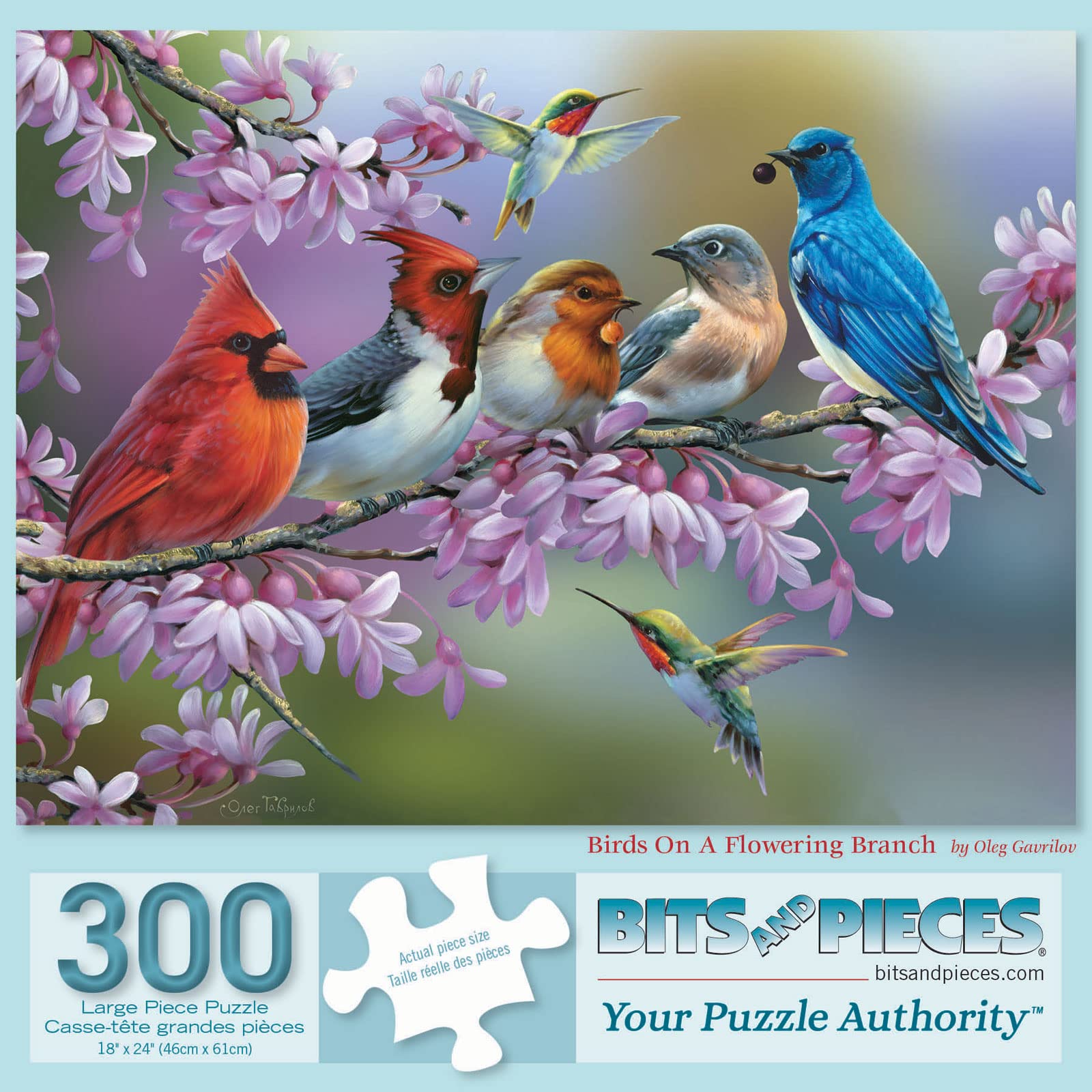 Amazon.com: Bits and Pieces Jigsaw Puzzle – Birds on a Flowering