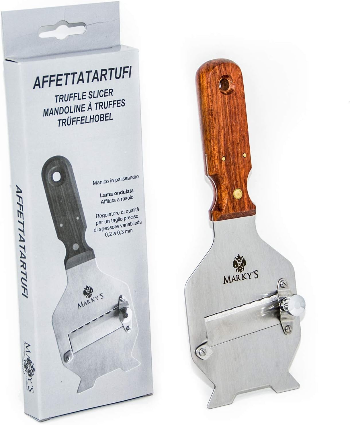 Marky's Caviar Truffle Shaver Cutter Slicer - 1 pcs - Premium Quality Rosewood and Stainless