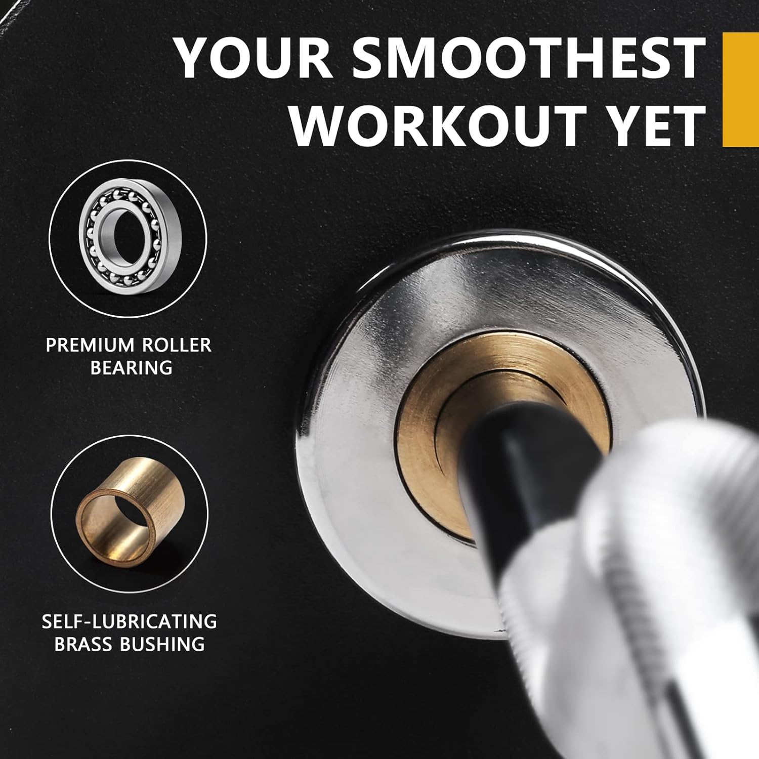 LIONSCOOL Premium 4ft/4.9ft/6ft Barbell for Strength Training and Olympic Weightlifting, 2 Inch Bar for Squats, Curls, Deadlifts, Presses, Hip Thrusts, 350lbs/500lbs/700lbs Weight Capacity