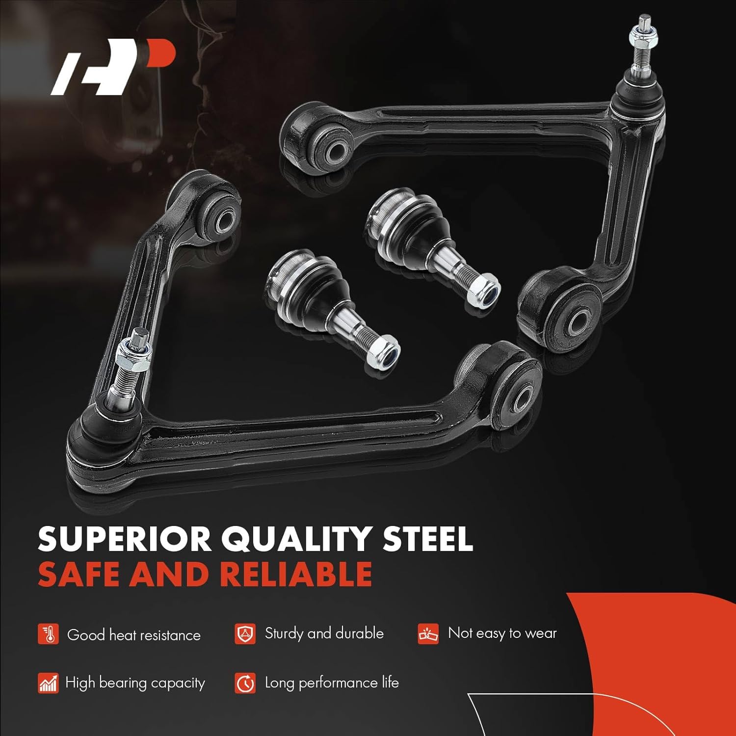 A-Premium 6Pcs Front Suspension Kit, Upper Control Arm, Lower Ball Joint, Outer Tie Rod End, Compatible with Dodge Ram 1500 2002 2003 2004 2005