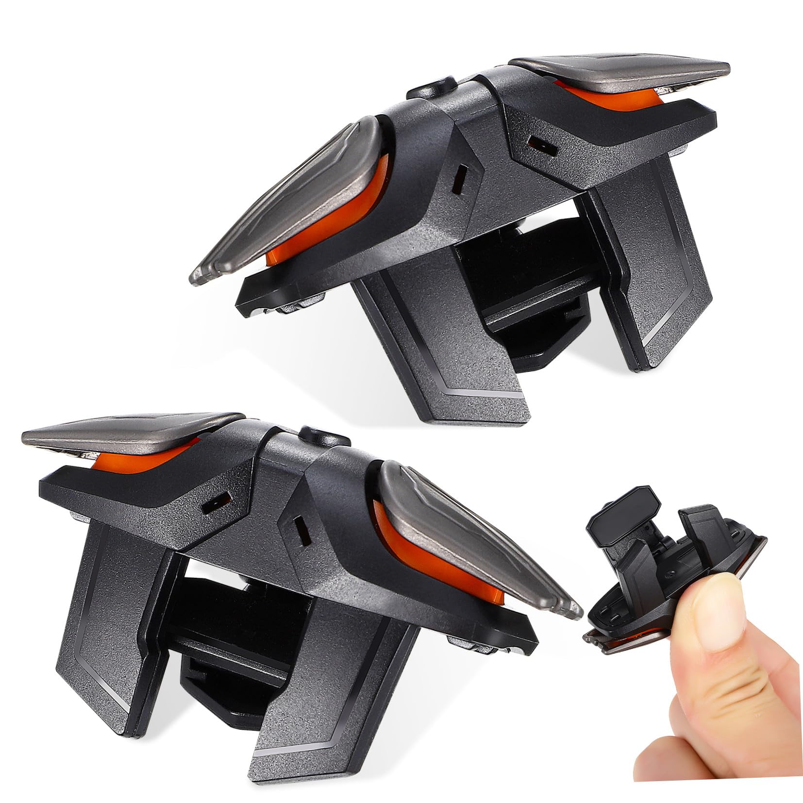 Zerodeko Mobiler Spielcontroller mit Ladekabel und Ergonomischen Handschuhen aus Stoff für Präzise Trigger Steuerung und Bildschirmschutz Beim Gaming