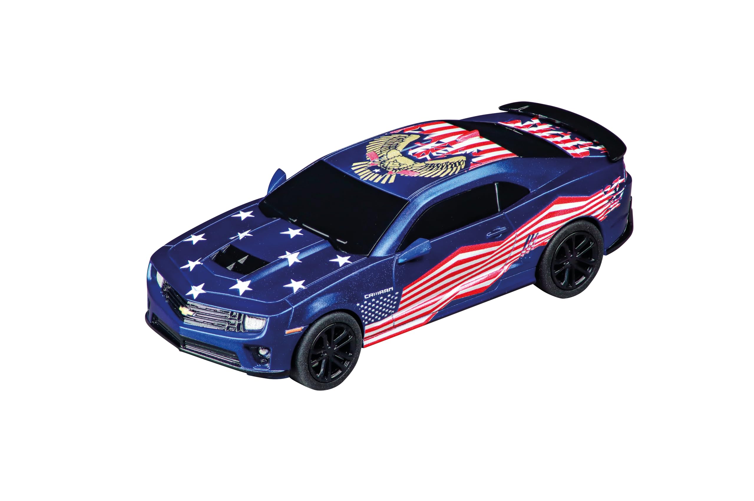 Carrera GO!!! 20064290 Chevrolet Camaro Stars 'n Stripes I 1:43 Scale Slot Car I With Original License I Suitable For Ages 6 Years+