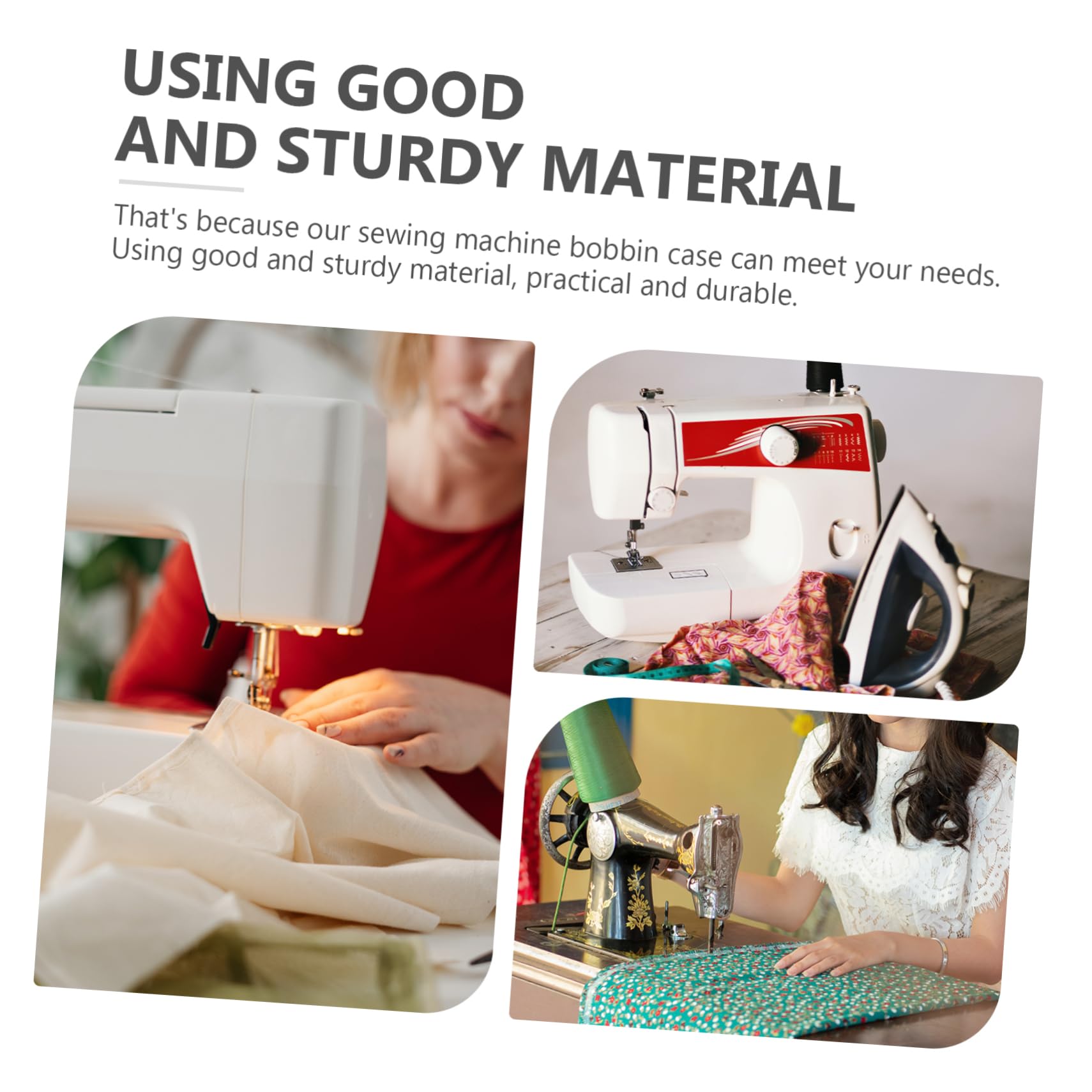 OSALADI Sewing Machine Bobbin Case Durable Replacement for Stitching Machinery Compatible with Top Loading Bobbins Sewing Machine Parts