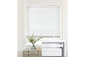 lazblinds 1" Aluminum Mini Blinds, No Tools-No Drill