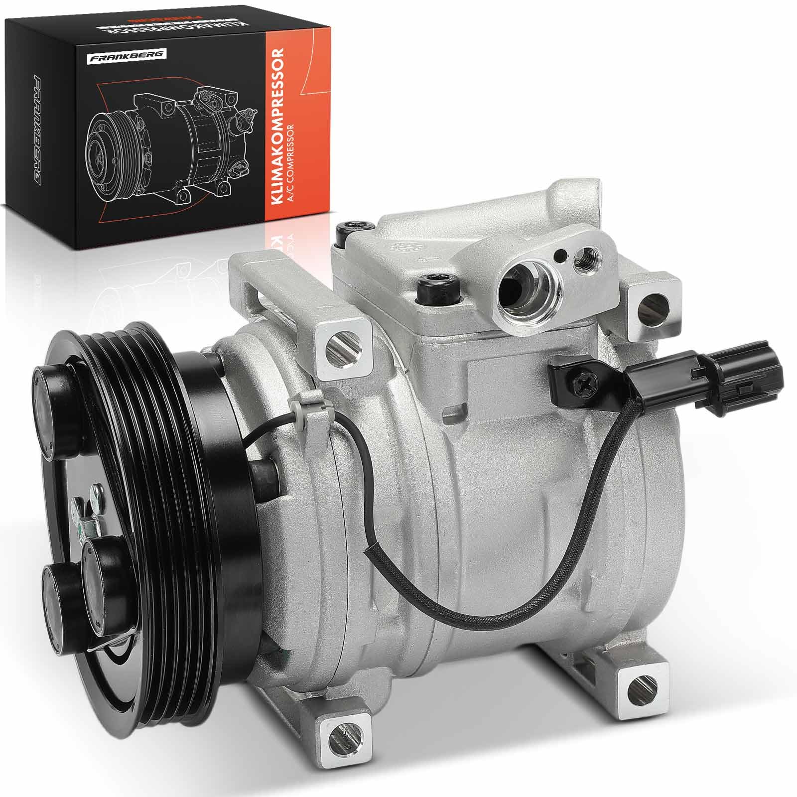 Frankberg Sistemas de aire acondicionado Compresor de aire acondicionado con embrague Gasolina Compatible con i10 PA 1.2L 2008-2013 Replace# 977010X100incl. aceite premezclado
