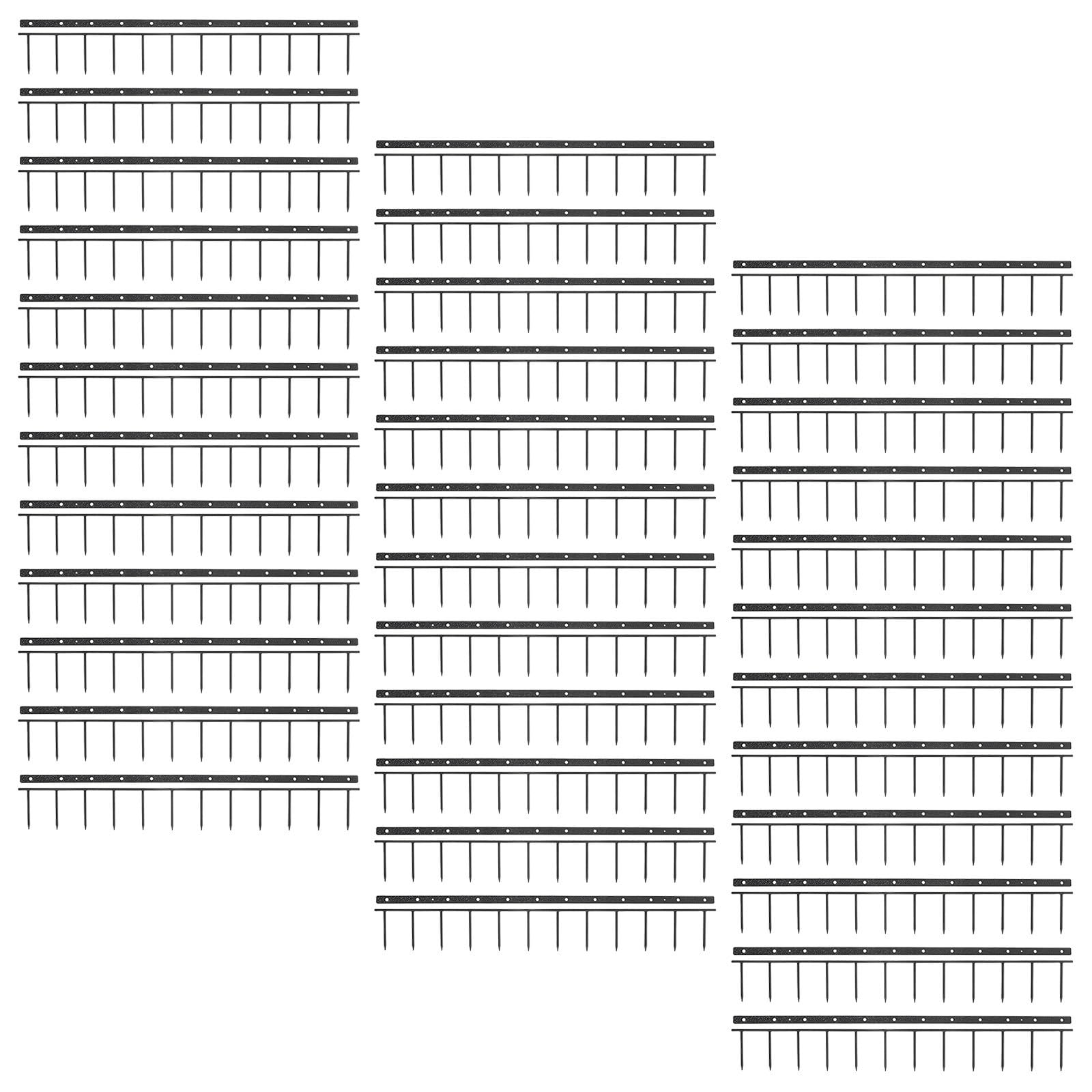 Toyvian Schwarze Heftstreifen mit 12 Zähnen für Bindegeräte Plastikmaterial 30x3,5x0,7cm 100 Stück Effiziente und Sichere Bindung für Büro und Geschäftsdokumente