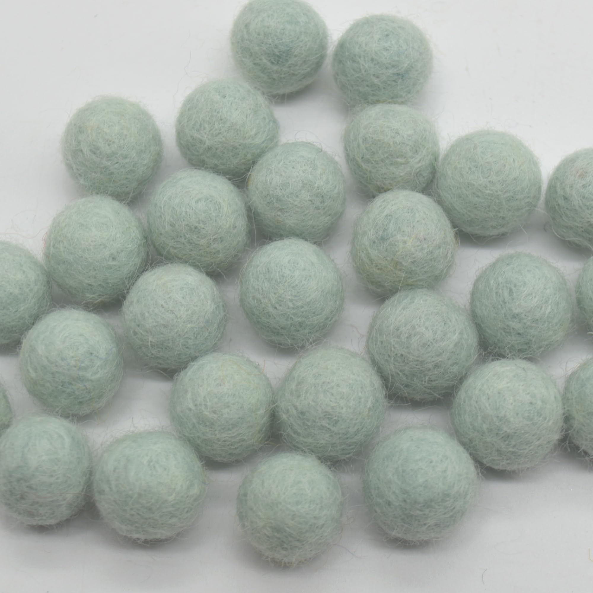Oriental Direct based in West Yorkshire 100% Wool Felt Balls - 1.5cm - 25 Felt Balls - Powder Blue