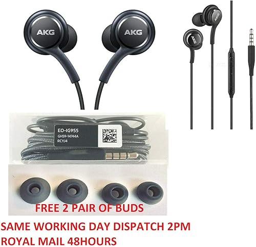 Miniatura 5 de Genuine Black AKG Samsung auricular auriculares manos libres para Samsung Galaxy S8 & S8 Plus + (no Retail Packaging)