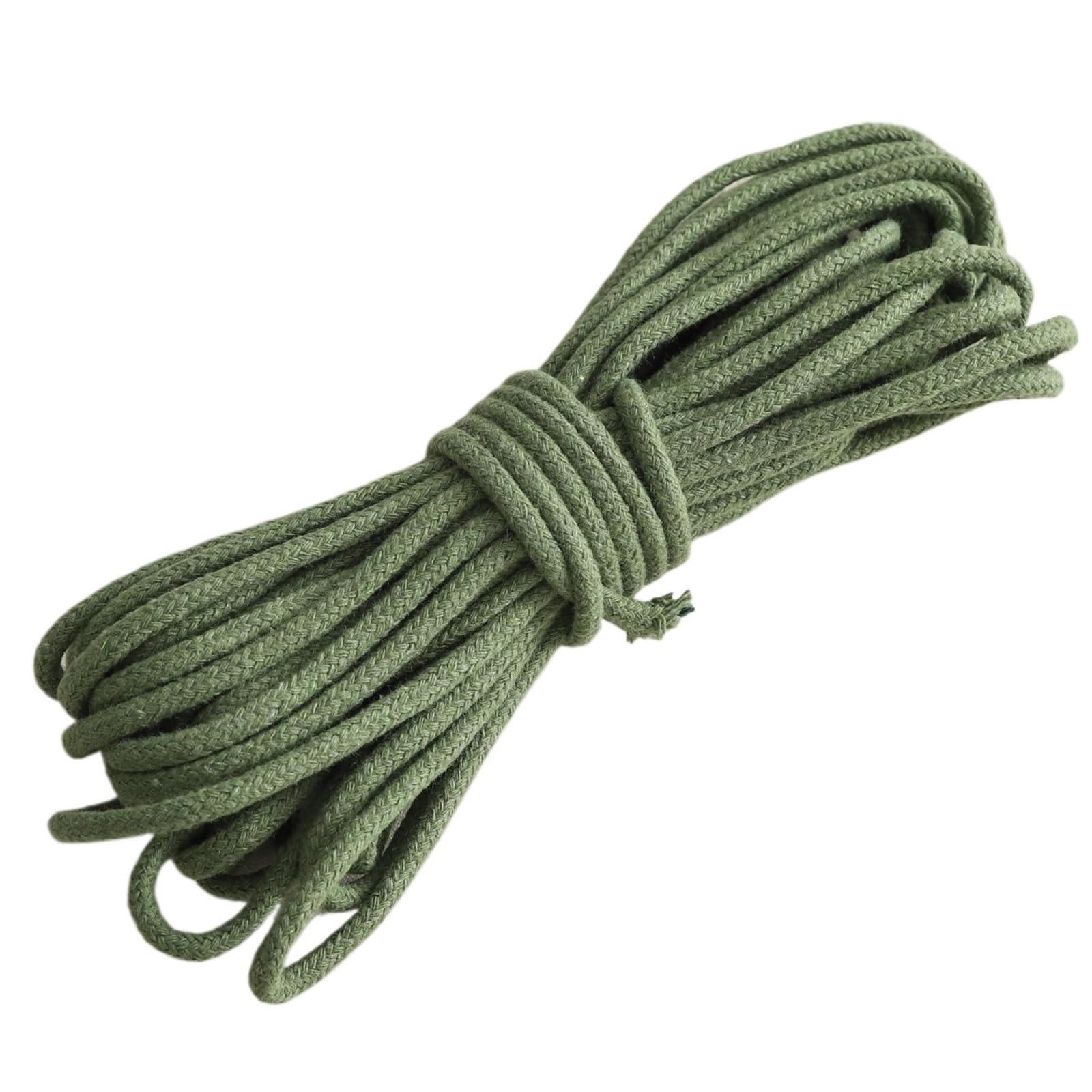 Cotton Macrame Cord 3.0mm 10m Braided Cotton Cord Multi-use Rope for DIY Tapestry Clothing Sewing Craft Projects Handicraft Home Supplies(Color30)