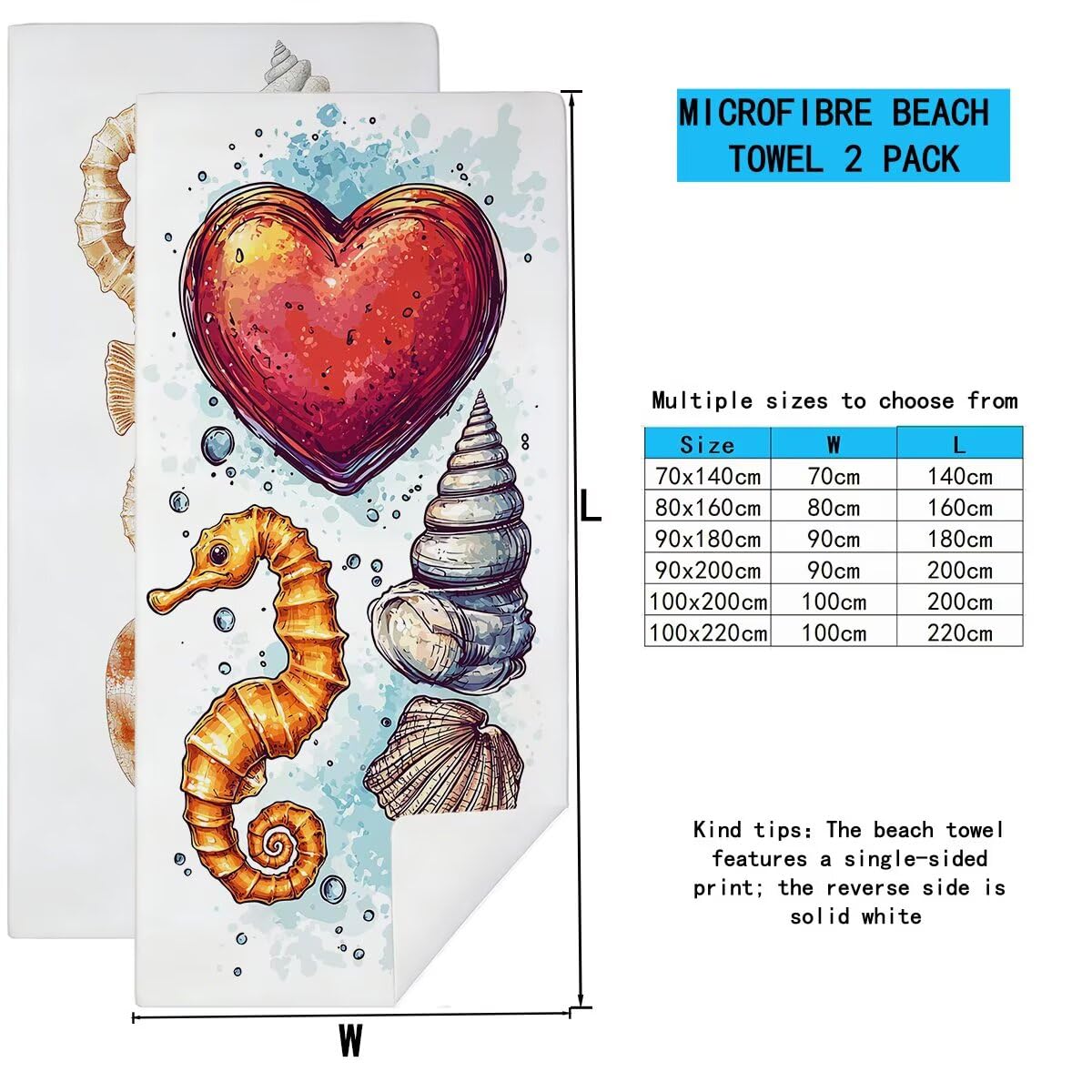 Strandtuch Mikrofaser Handtücher Groß 90x200cm 2er Set, Schnelltrocknend Saunahandtuch Fitness Handtuch Einfach, Saugfähig Badetuch Sporthandtuch, Sandfrei Strandtuch XXL, Geschenke für Frauen -4416