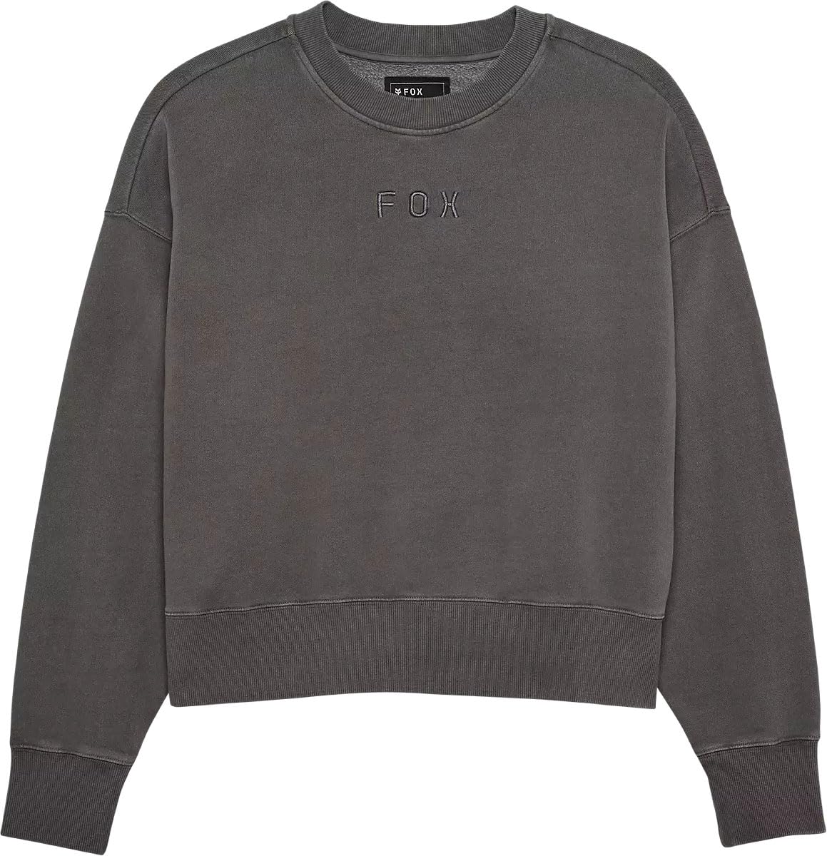 Fox Racing - W WORedMARK Oversized Fleece Crew, Fleece, PTR, XS Pewter