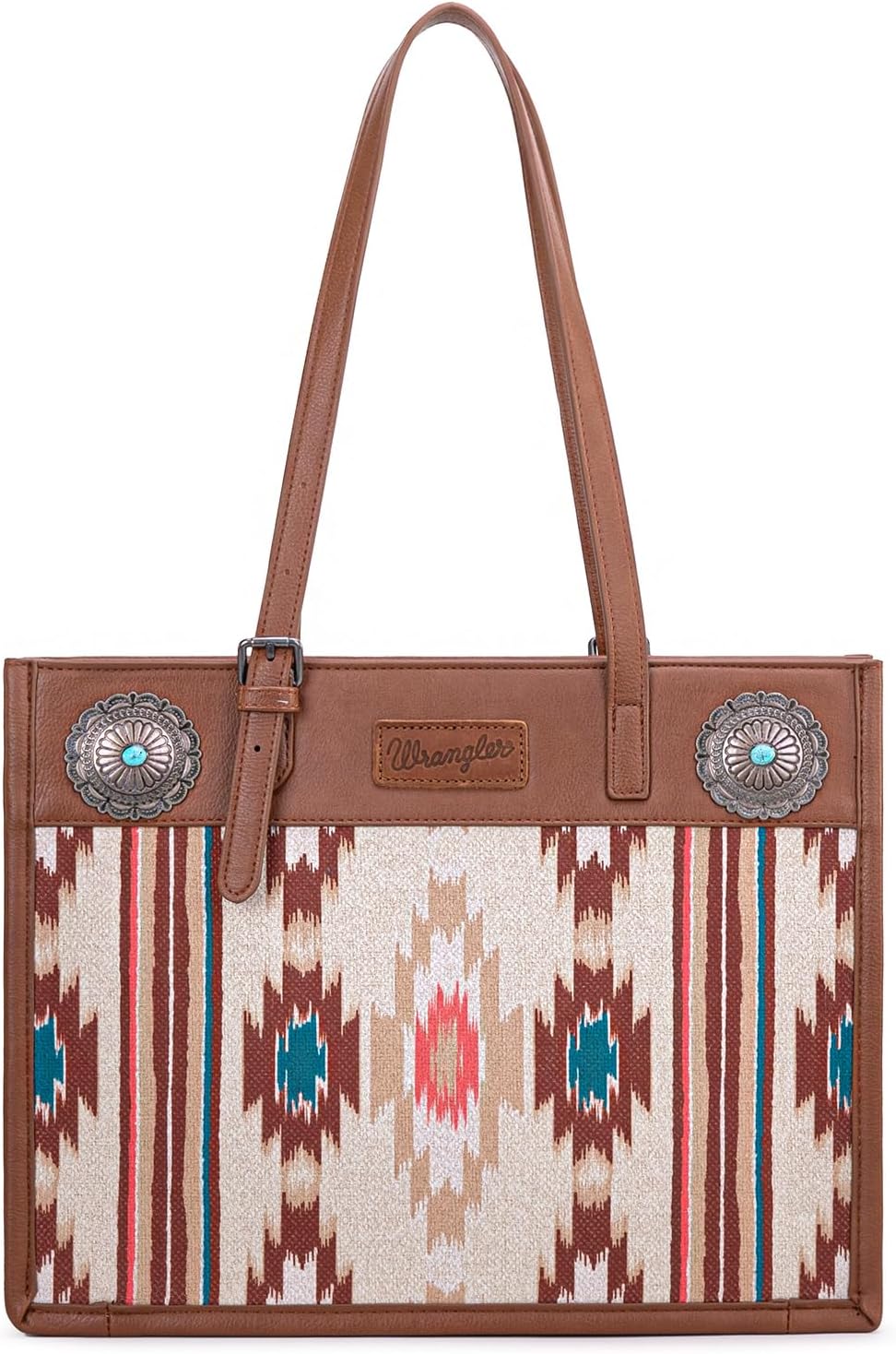 Montana West Wrangler Aztec Shoulder Bag Canvas Top Handle Handbags for Women
