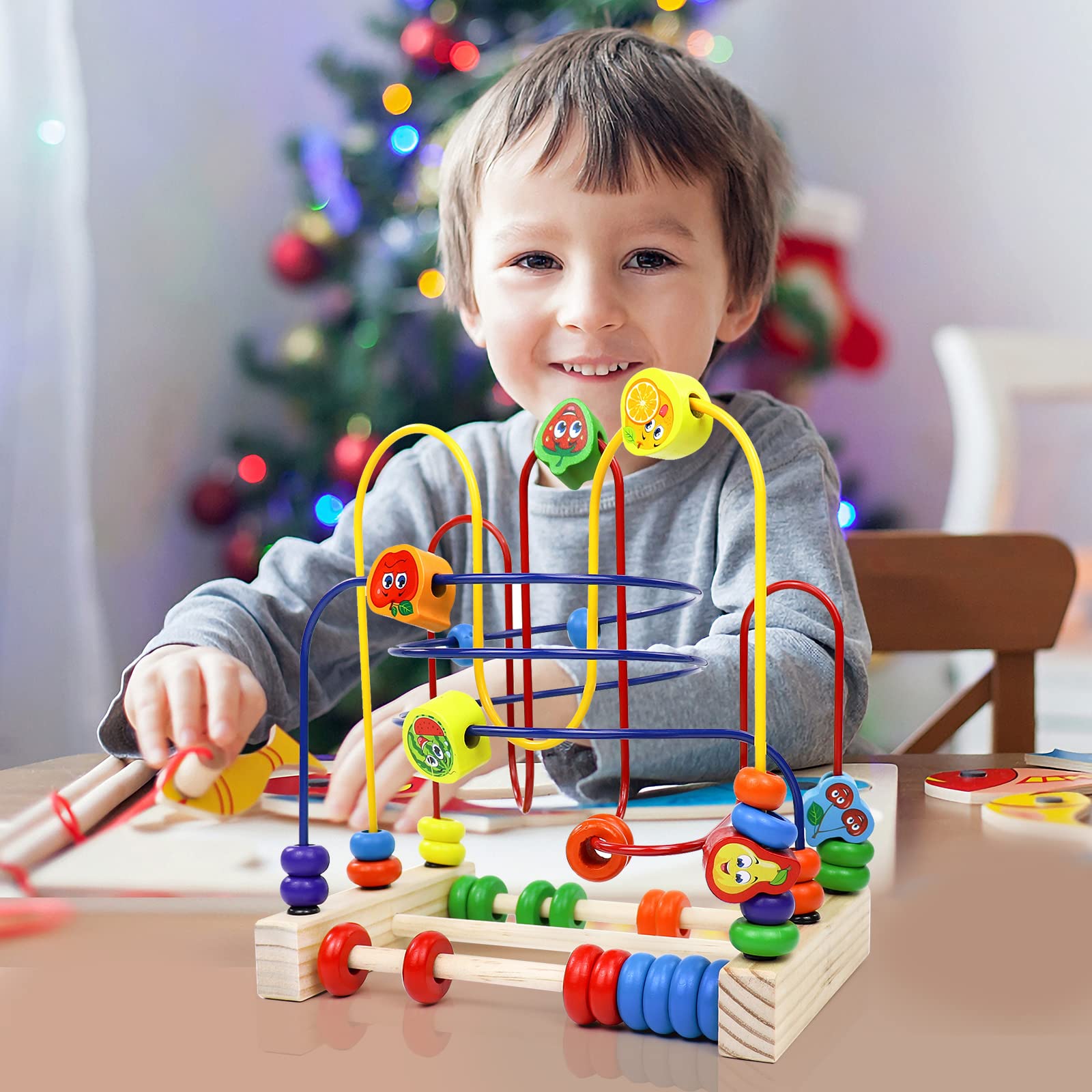Buy Fajiabao Baby Wooden Toys for 12 18 Months Toddlers Bead Maze
